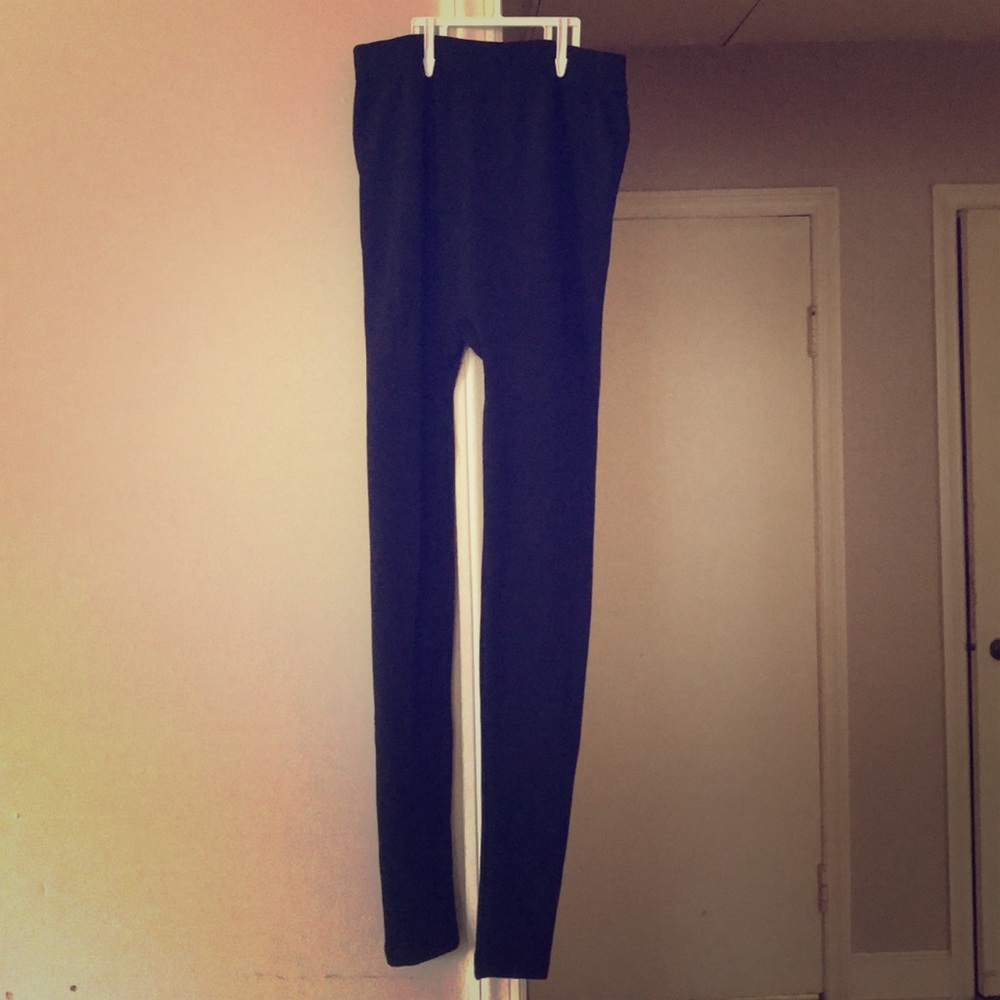 Black maternity leggings super stretchy